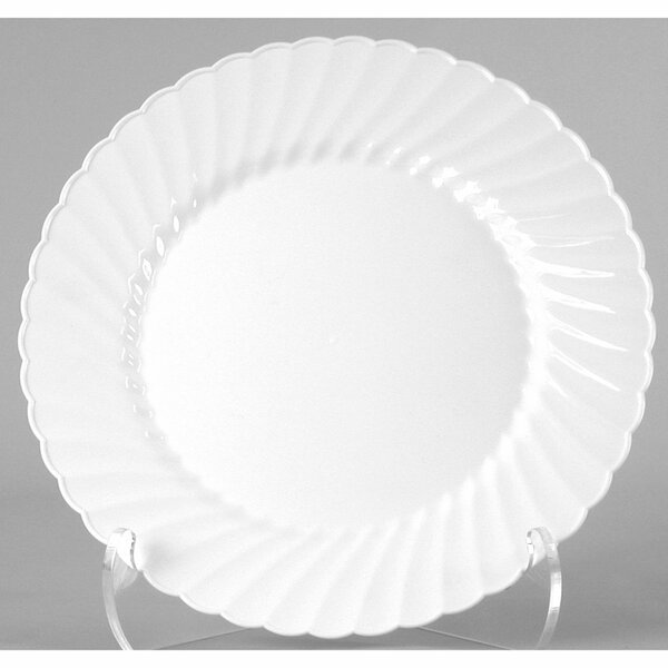 Wna Classicware Plastic Plates, 6 in. dia White, 180PK WNA RSCW61512W